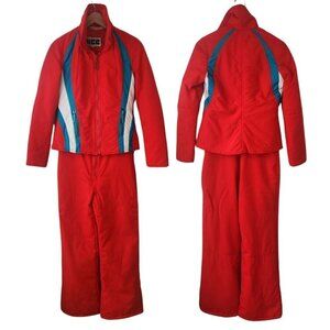 Women's Red Ski & Snow Jacket and Pants Set
